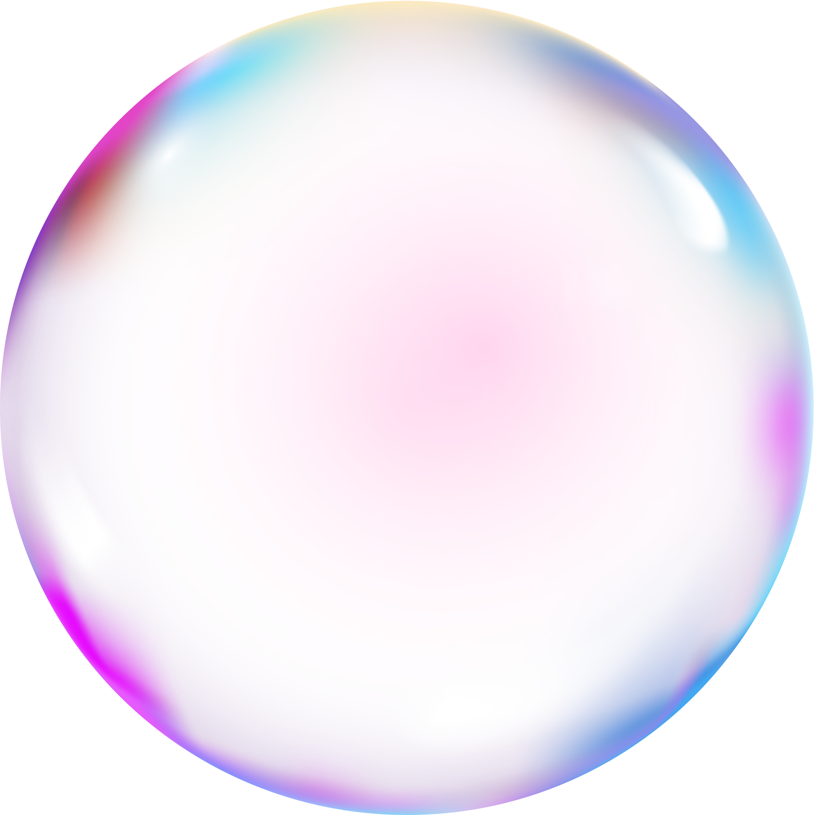 Transparent sphere bubble